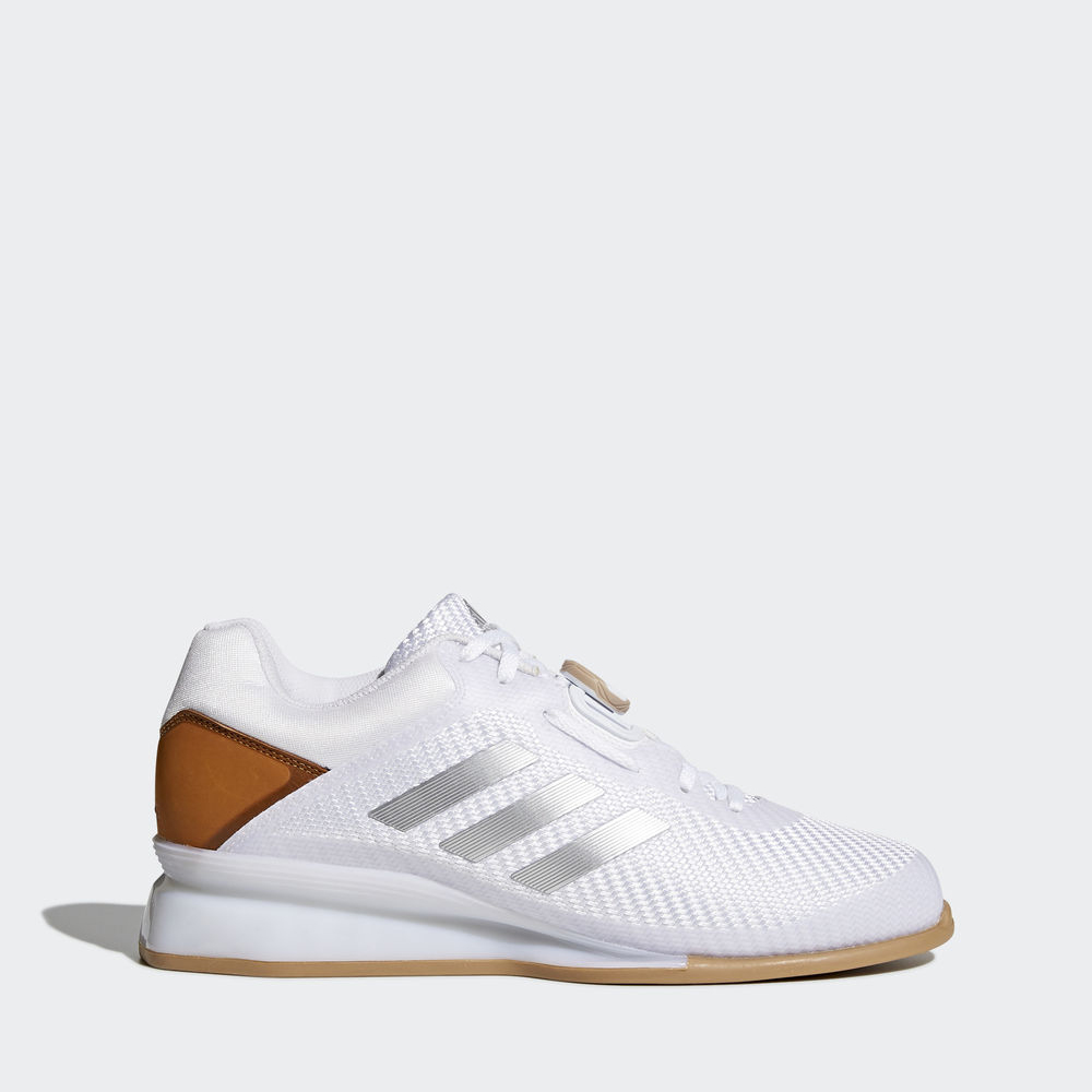 Adidas Leistung 16 Ii - παπούτσια άρσης βαρών ανδρικα - Ασπρα/Ασημι Μεταλλικός,Μέγεθος: EU 36 – 54 2